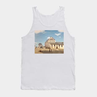 House and Factory of Monsieur Henry by Jean-Baptiste-Camille Corot Tank Top